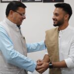 क्रिकेटर आकाश मधवाल ने सीएम से की भेंट